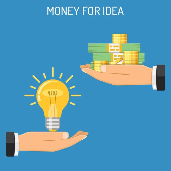 Dinero para Idea — Vector de stock