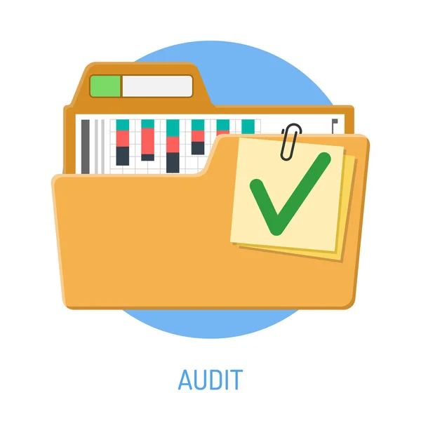 Sikeres Audit koncepció — Stock Vector