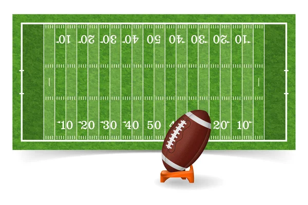 American Football Field — Stock Vector