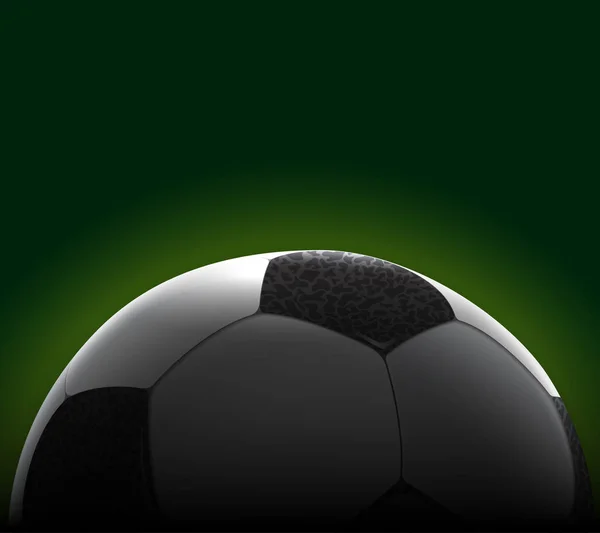 Realistiska fotbollsboll Banner — Stock vektor