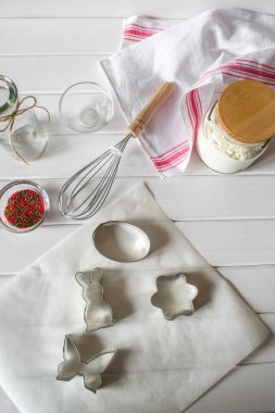 Zencefilli kurabiye adam kurabiye hazırlanması. 