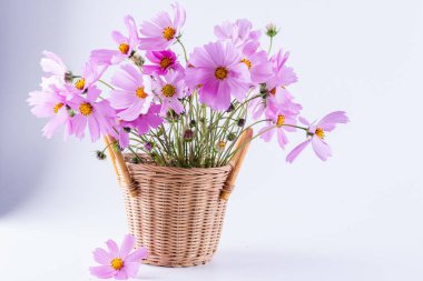 Natürmort yaz buket gül çiçek sepeti 