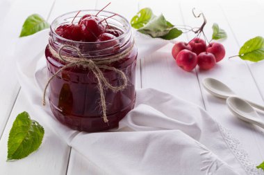 Küçük cennet elma reçeli Cam Kavanoz