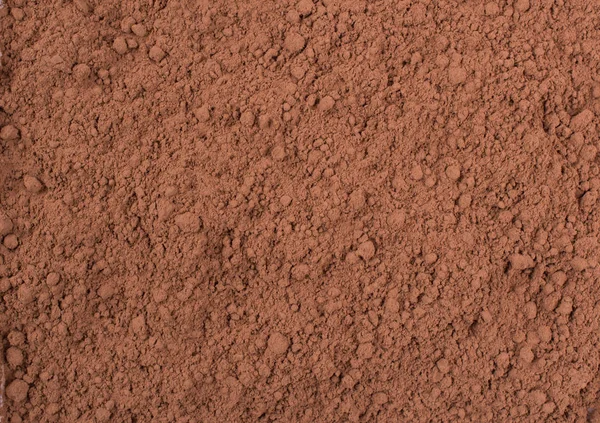 Textura Fondo Cacao Chocolate Marrón Polvo Vista Superior — Foto de Stock