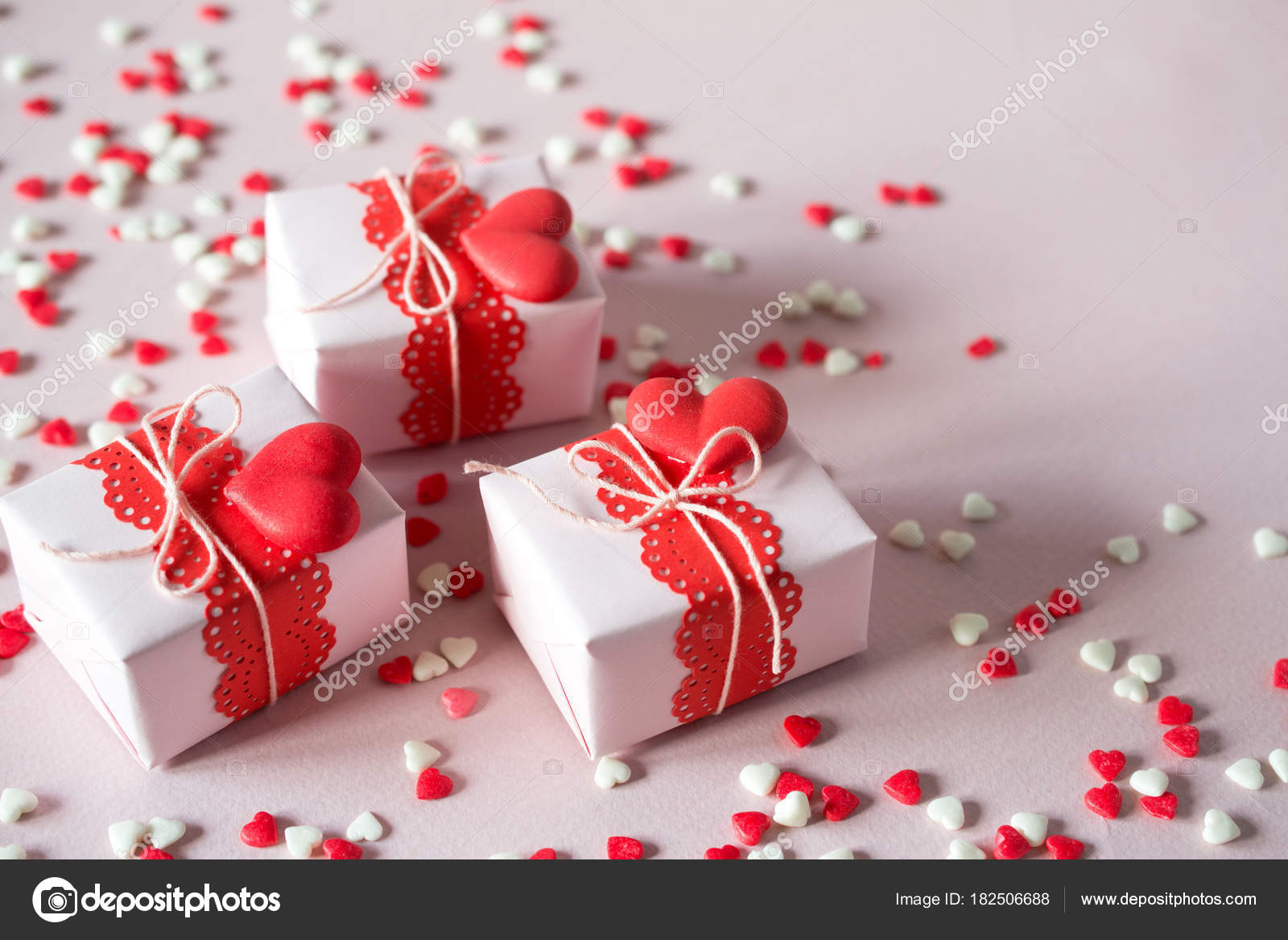 Packing Valentine Day Gifts Handmade Gift Boxes Decorations Pink