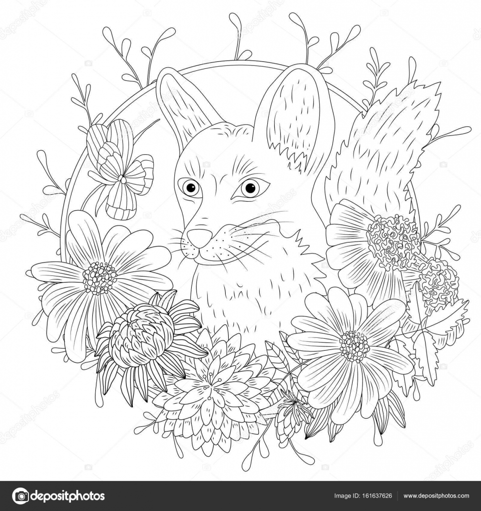 Boceto vectorial de flores y plantas dibujadas a mano. — Vector de