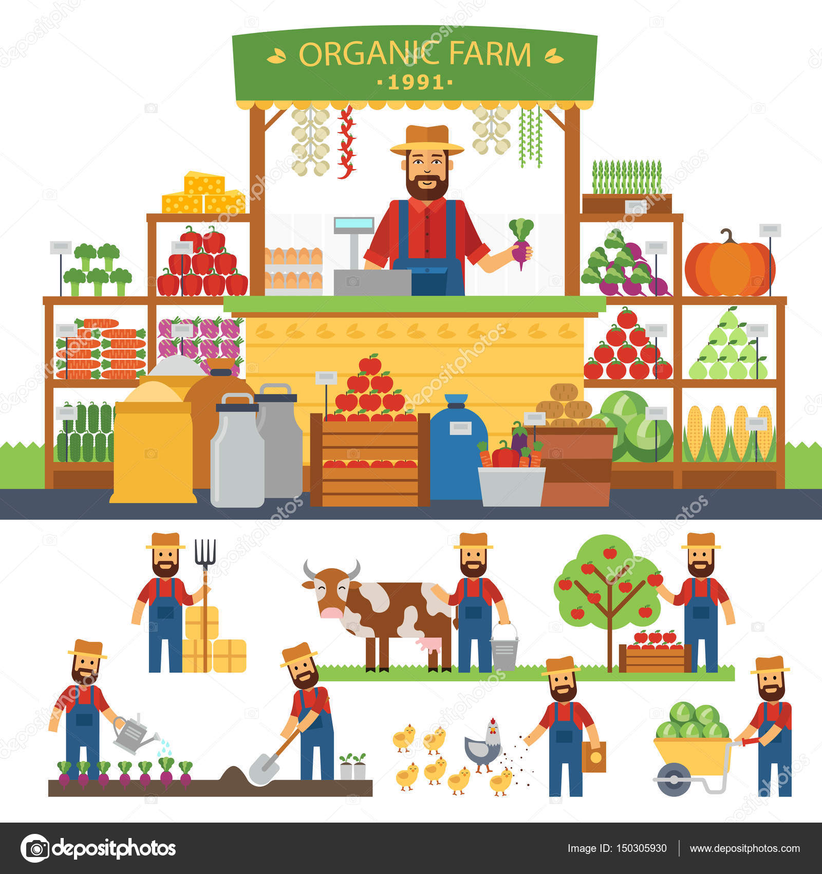 Shopkeeper cartoon Vector Art Stock Images | Depositphotos Shopkeeper cartoon Vector Art Stock Images | Depositphotos