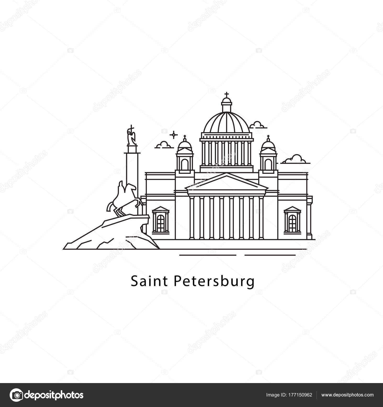 Большая раскраска-плакат “Санкт-Петербург”, 85 см