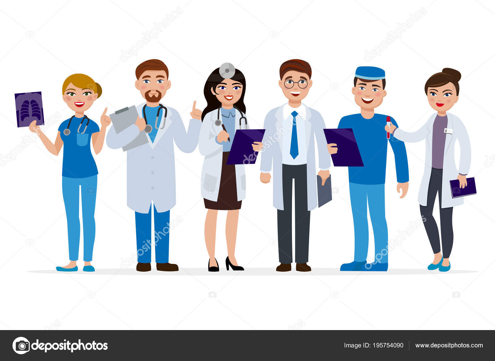 equipe médica . médicos personagens de desenhos animados 19550033 PNG