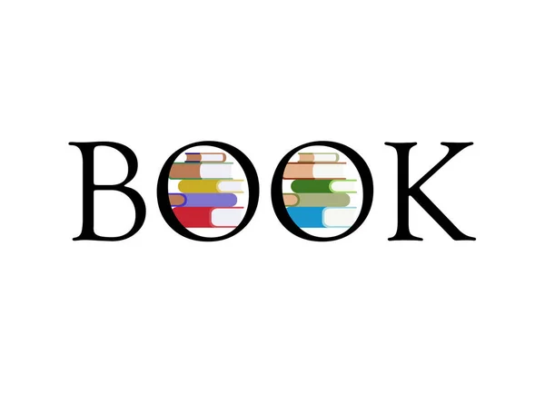 Book logo vector — Stock Vector