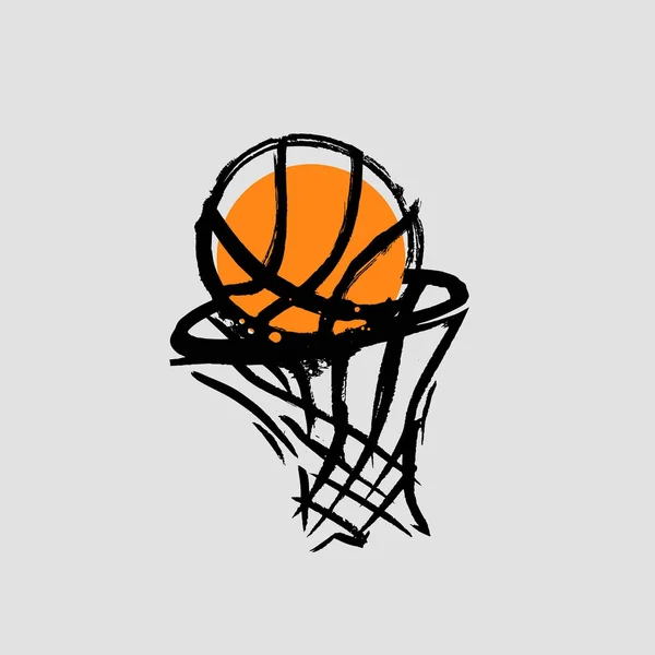 Diseño de vectores de baloncesto — Vector de stock