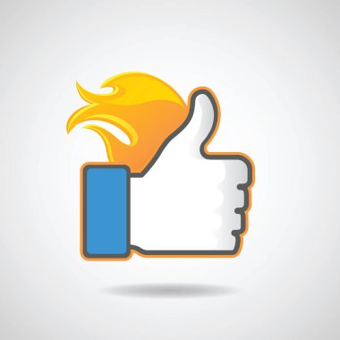 Vektör simgesi gibi sıcak