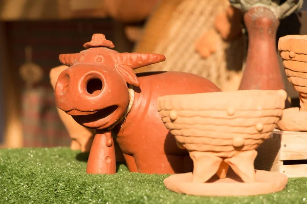 Baked clay buffalo