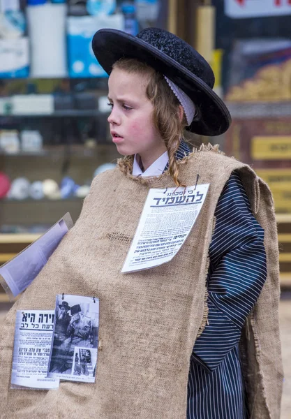 Purim em Mea Shearim — Fotografia de Stock