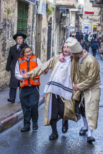 Purim i mea shearim — Stockfoto