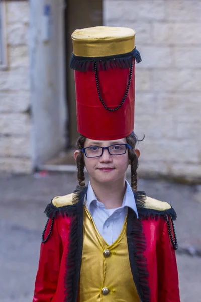 Purim em Mea Shearim — Fotografia de Stock