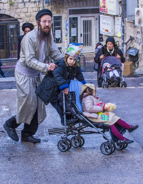 Purim i mea shearim — Stockfoto