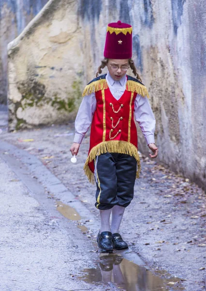 Purim in Meah shearim — Stockfoto