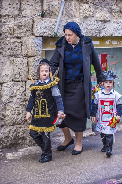 Purim in Mea Shearim — Stock Photo, Image