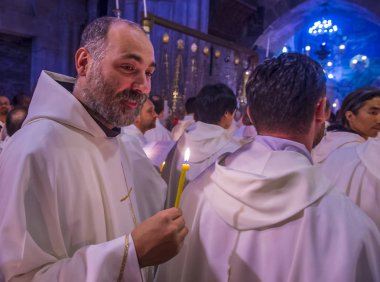 Kudüs'te Kutsal Kabir Kilisesi Paskalya