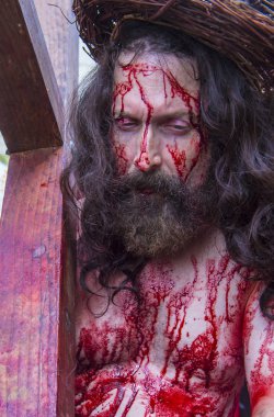 İsa'nın crucifixtion savaşını 