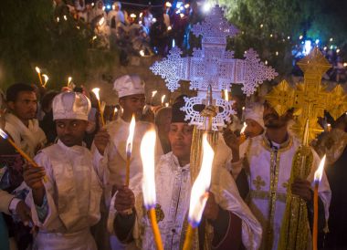 Etiyopya kutsal ateş töreni