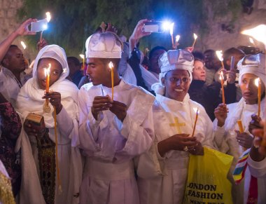 Etiyopya kutsal ateş töreni