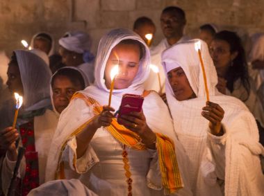 Etiyopya kutsal ateş töreni