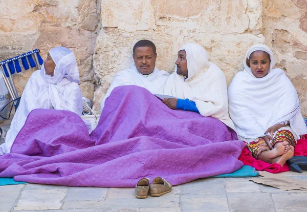 Ethiopische heilige vuur ceremonie — Stockfoto