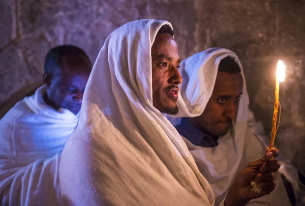 Cérémonie du feu sacré éthiopien — Photo