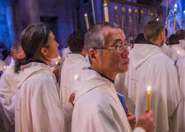 Kudüs'te Kutsal Kabir Kilisesi Paskalya