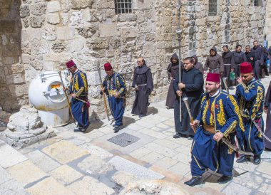 Kudüs'te Kutsal Kabir Kilisesi Paskalya