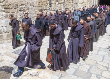 Kudüs'te Kutsal Kabir Kilisesi Paskalya