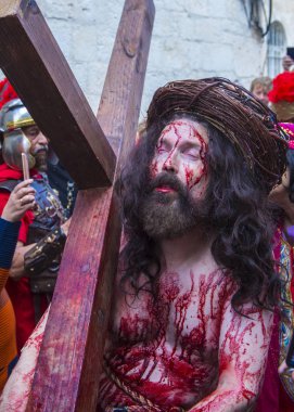 İsa'nın crucifixtion savaşını 