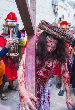 İsa'nın crucifixtion savaşını 