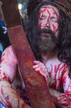 İsa'nın crucifixtion savaşını 