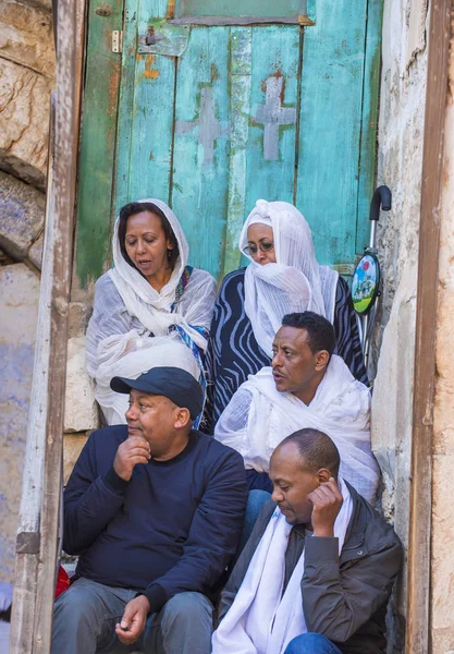 Ethiopische heilige vuur ceremonie — Stockfoto