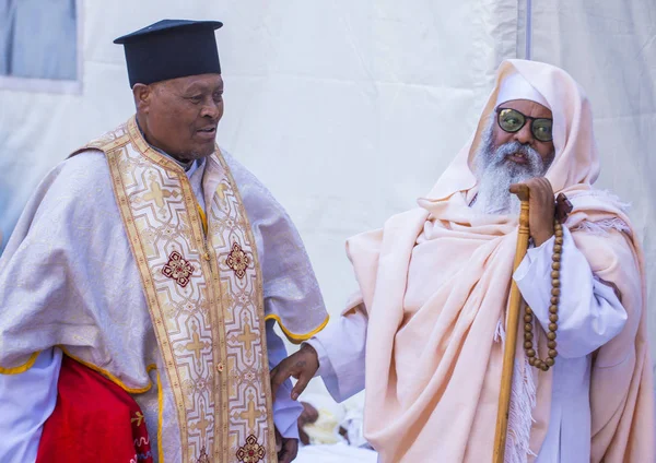 Ethiopische heilige vuur ceremonie — Stockfoto