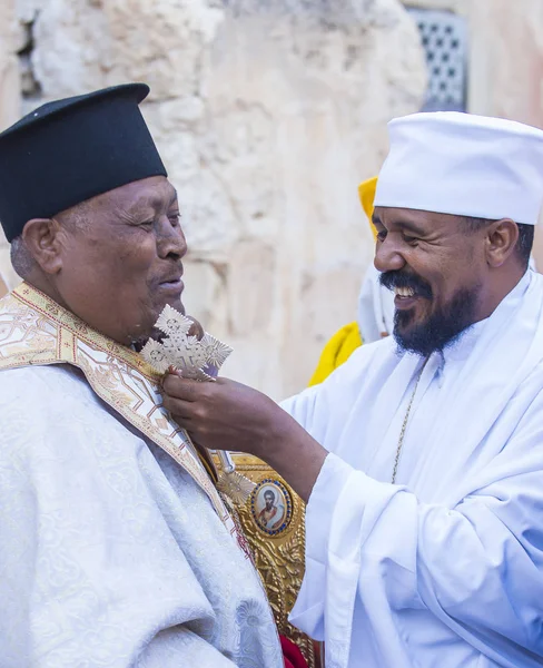 Ethiopische heilige vuur ceremonie — Stockfoto