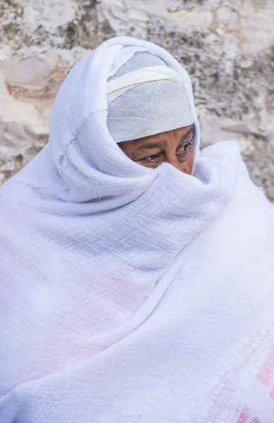 Ethiopian holy fire ceremony — Stock Photo, Image