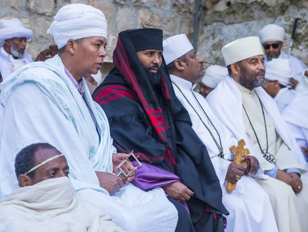 Ethiopische heilige vuur ceremonie — Stockfoto