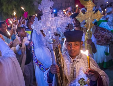 Etiyopya kutsal ateş töreni