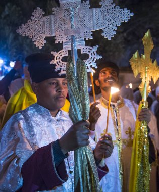 Etiyopya kutsal ateş töreni