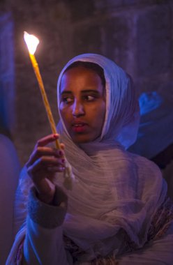 Etiyopya kutsal ateş töreni