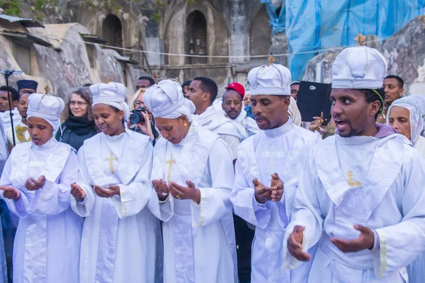 Etiyopya kutsal ateş töreni