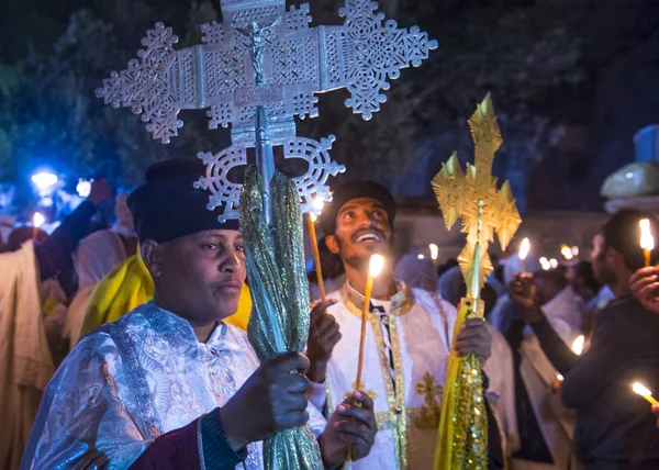 Etiyopya kutsal ateş töreni