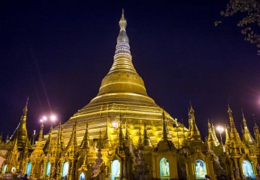 Shwedagon pagoda in Yangon, Myanmar