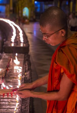 Shwedagon pagoda in Yangon, Myanmar