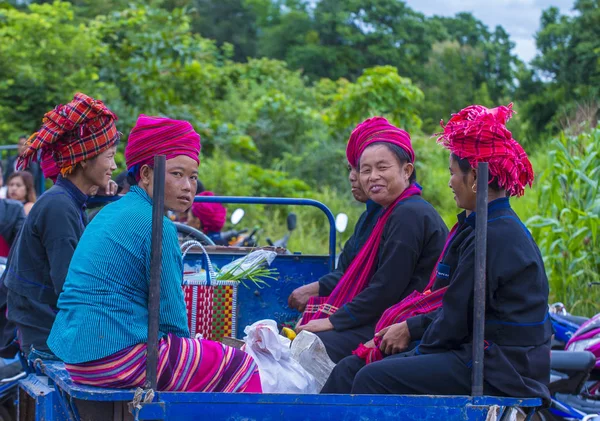 Pao kmen ženy v Myanmaru — Stock fotografie