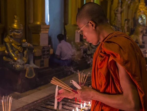 Shwedagon pagoda in Yangon, Myanmar